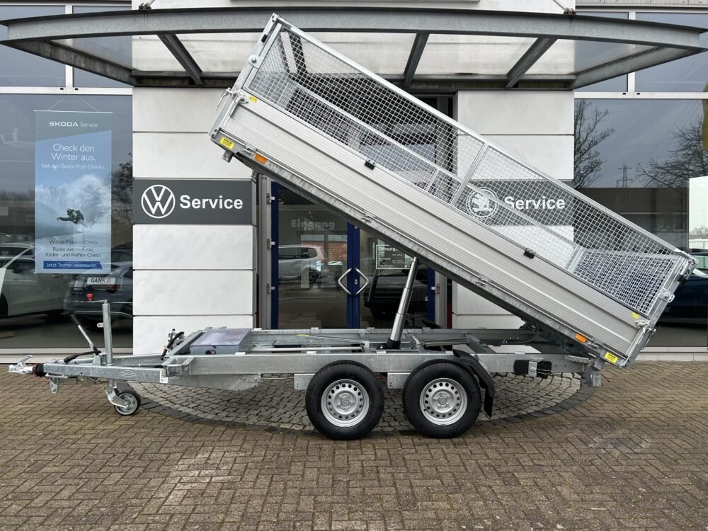 Böckmann DK-AL 3718/30 P + Gitteraufsatz, E-Hydraulik, 3.000 kg, 374×180×35 cm, Outlet Böckmann DK-AL 3718/30 P + Gitteraufsatz, E-Hydraulik, 3.000 kg, 374×180×35 cm, Outlet