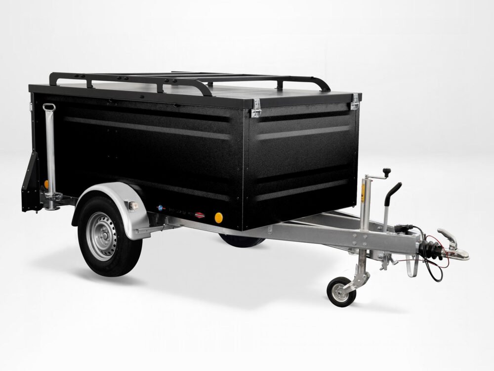 TPV KT-EB3 schwarz, 1.300 kg, 244×124×72 cm, Kofferanhänger TPV KT-EB3 schwarz, 1.300 kg, 244×124×72 cm, Kofferanhänger