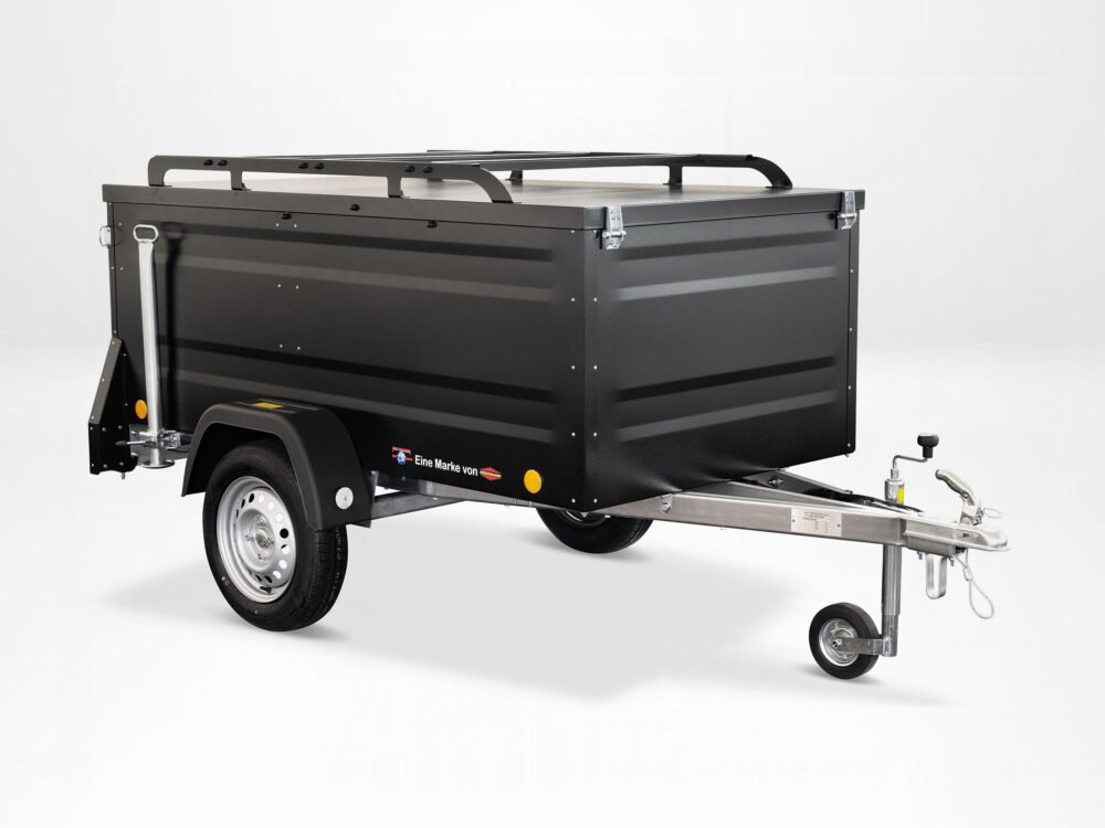 TPV KT-EU3 schwarz, 750 kg, 244×124×72 cm, Kofferanhänger