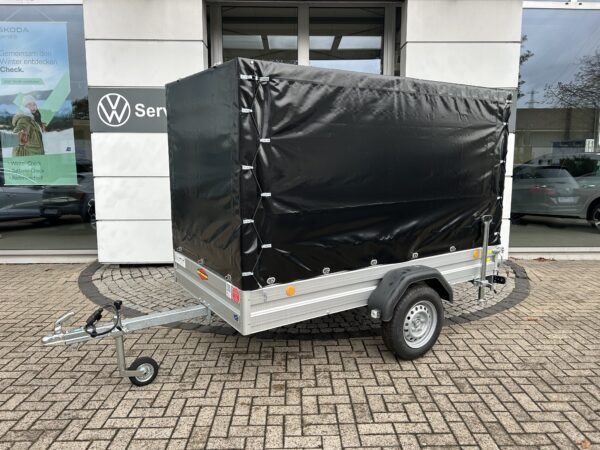 B&ouml;ckmann TL-AL 2513/75 + 120cm Hochplanen-Set, Schiebest&uuml;tzen, 750 kg, 252&times;130&times;35 cm, Outlet